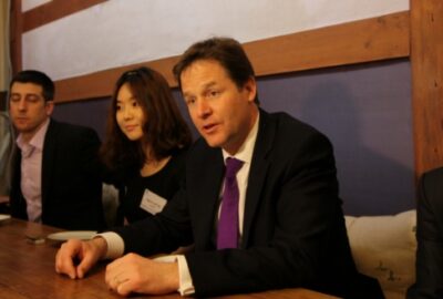 With Nick Clegg, U.K. Deputy Prime Minister | 2012